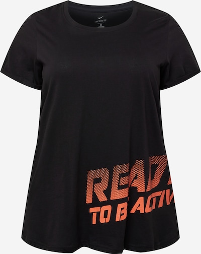 Active by Zizzi T-shirt fonctionnel en orange / noir, Vue avec produit