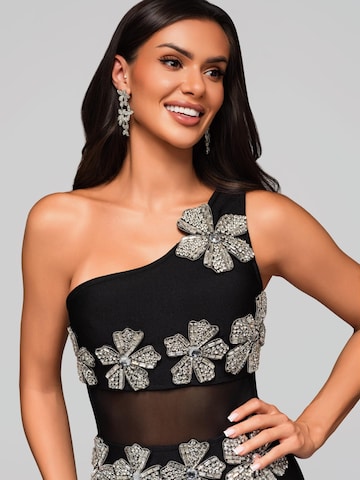 Ombre Abendkleid in Schwarz
