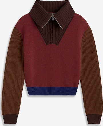 Thinking MU Pullover 'Tanit' in Rot: Vorderseite
