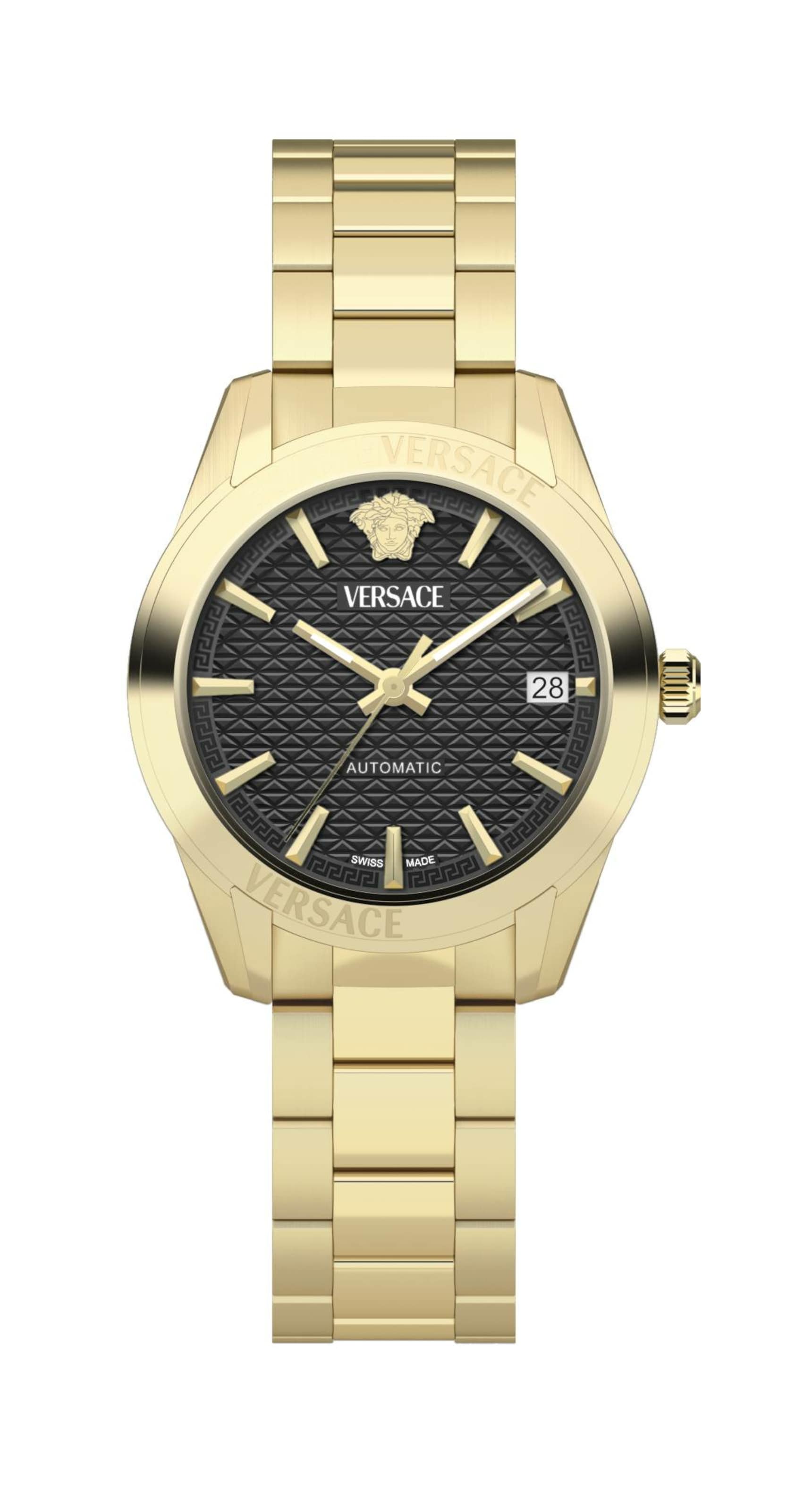 VERSACE Analoog horloge ' Greca' in de kleur Goud / Zwart, Productweergave
