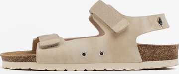 Bayton Sandaal 'Spent' in Beige: voorkant