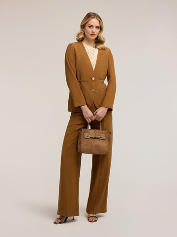 MOTIVI - Pierna ancha Pantalón en marrón
