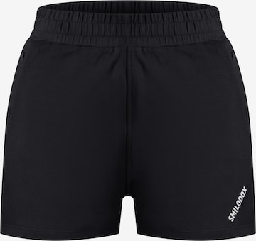 Regular Pantalon de sport 'Althea' Smilodox en noir : devant