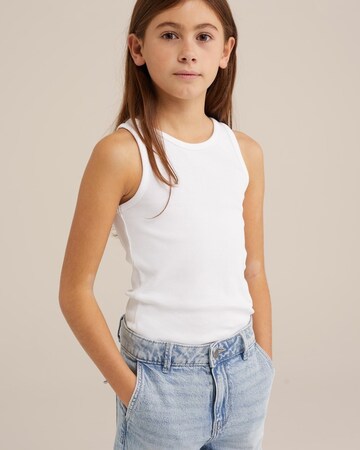 WE Fashion - Top em branco: frente