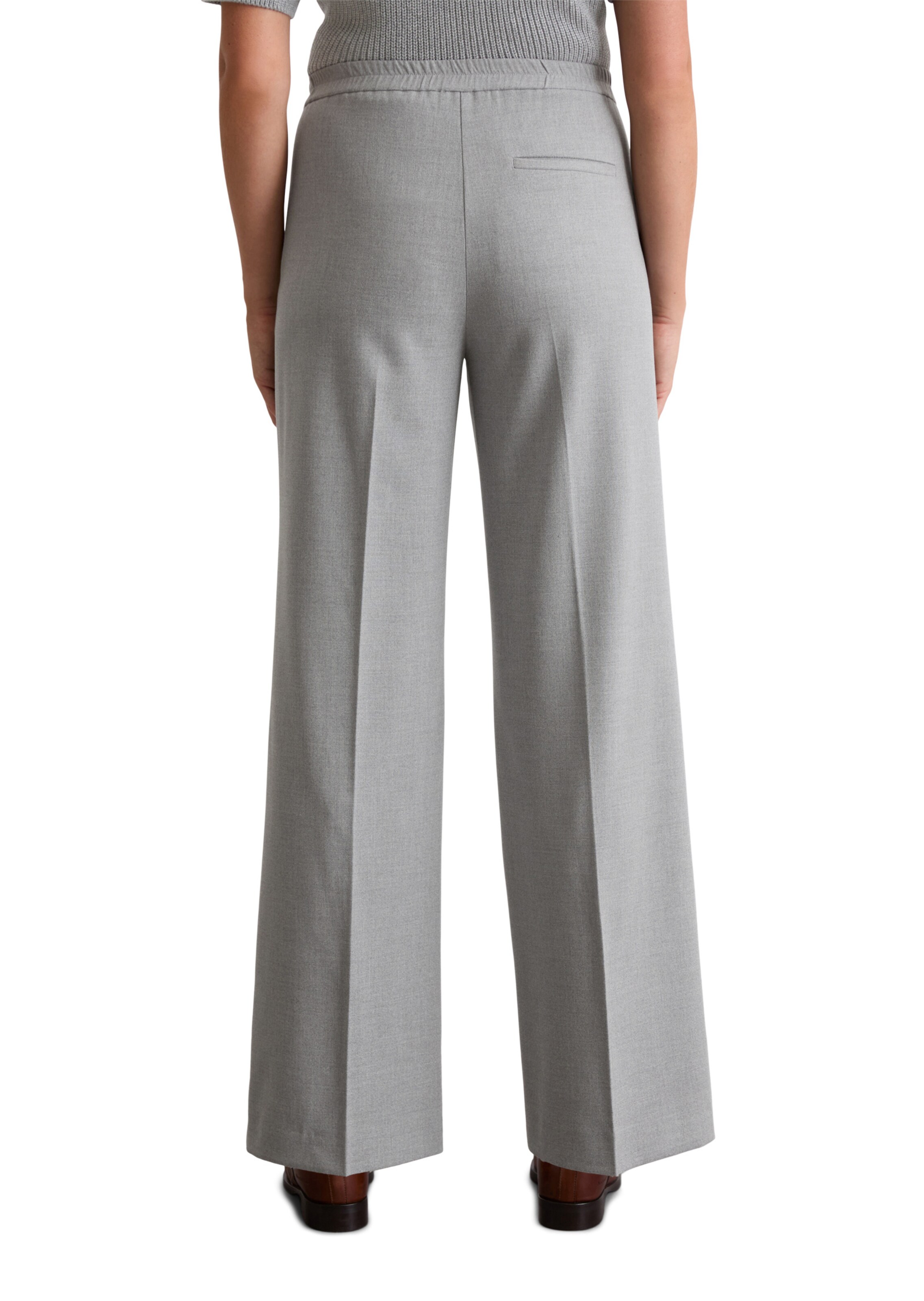 Marc O'Polo Loose fit Pleat-Front Pants in Grey