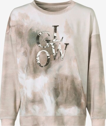 Sweat-shirt heine en beige : devant