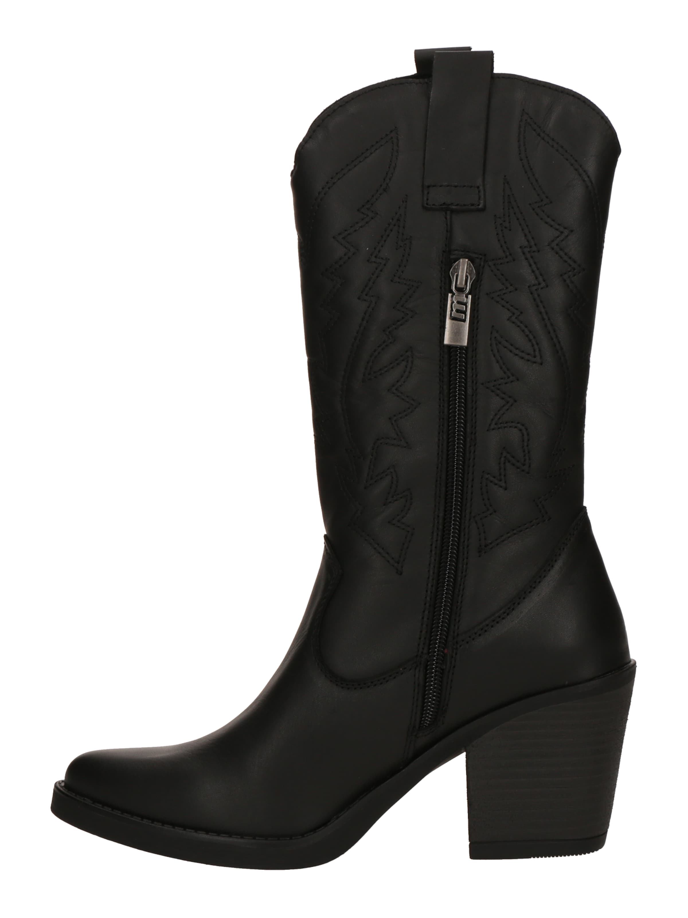 MTNG Cowboy boot in Black
