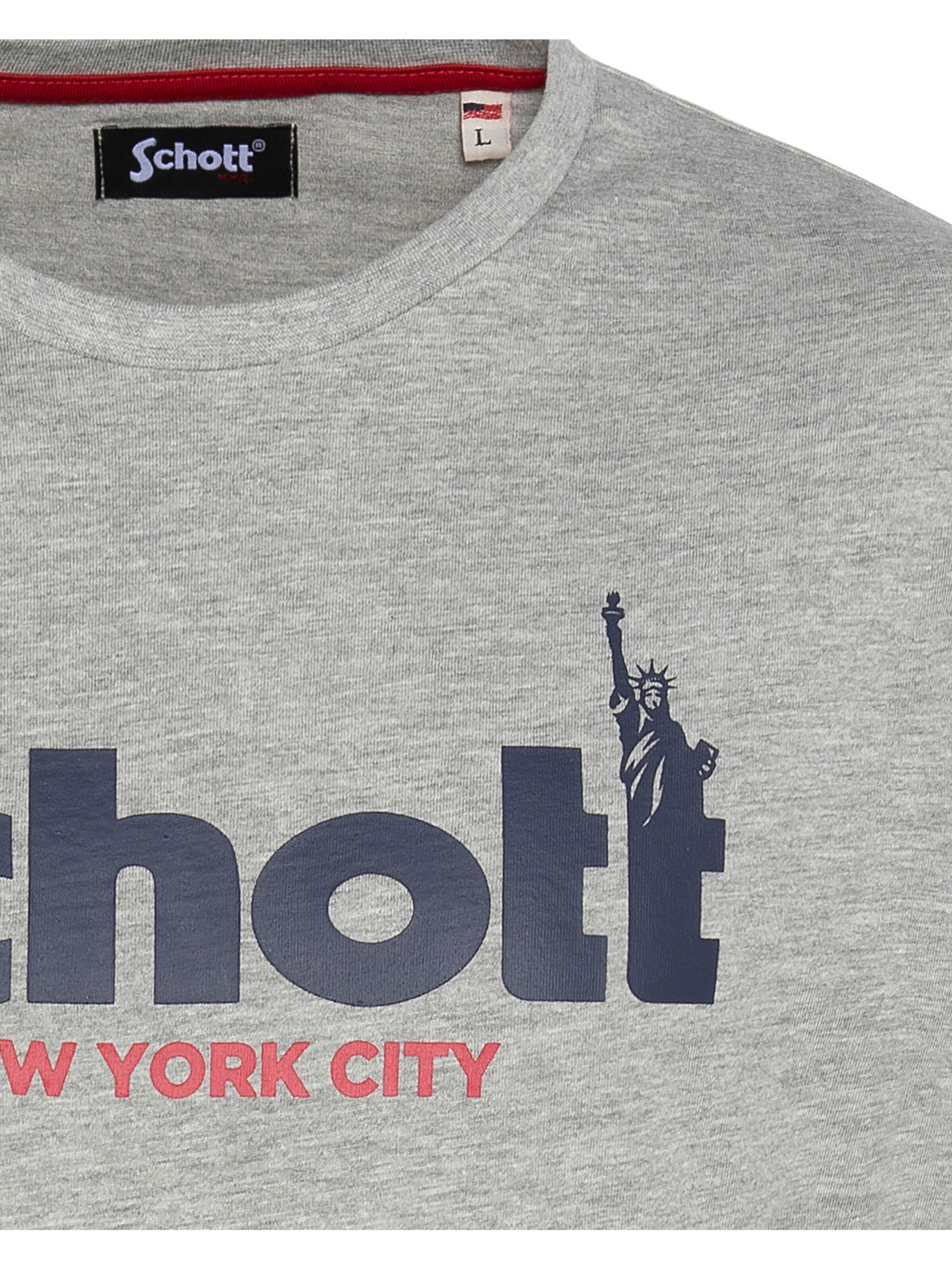 Schott NYC Shirt‌‌‌ in Grau