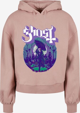 Merchcode Sweatshirt 'Ghost' in Roze: voorkant