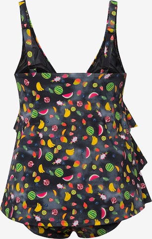 Ulla Popken Bustier Tankini in Schwarz