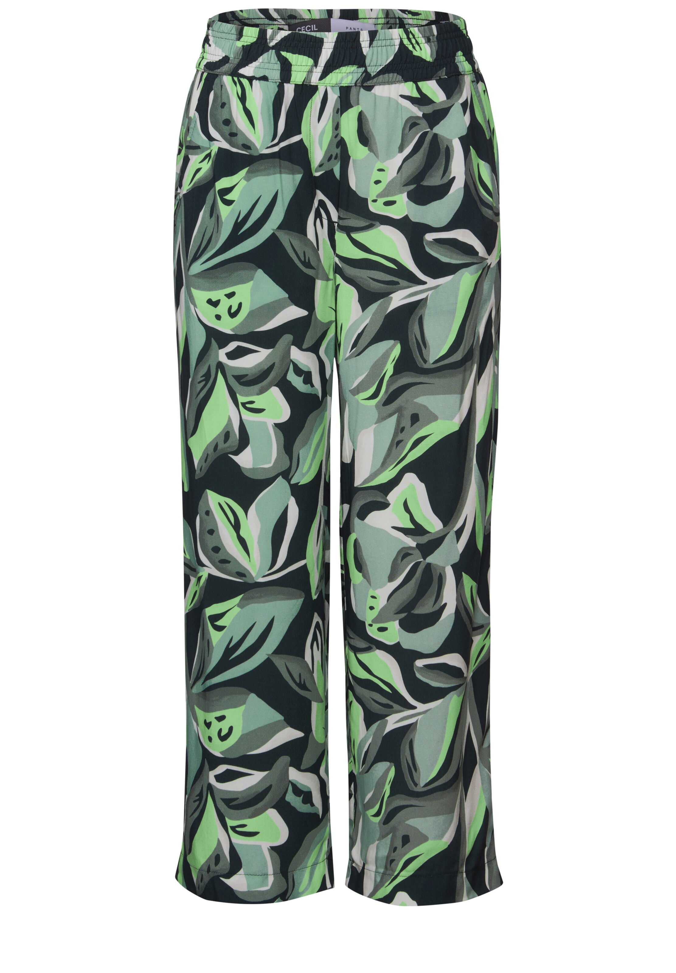 CECIL Loose fit Pants in Green: front