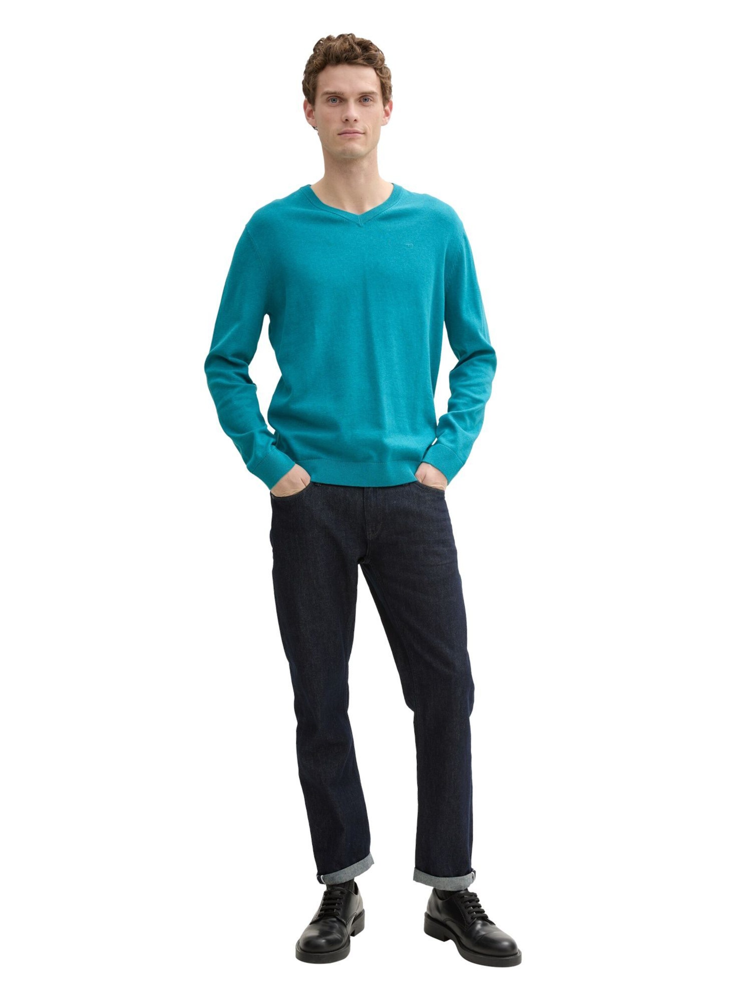 TOM TAILOR Sweater in Blue: front