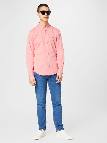 Polo Ralph Lauren - Ajuste estrecho Camisa en rojo