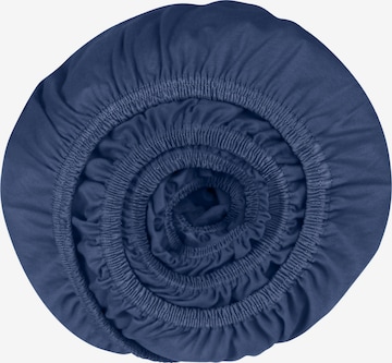 SCHIESSER Bed Sheet 'Finni' in Blue: front