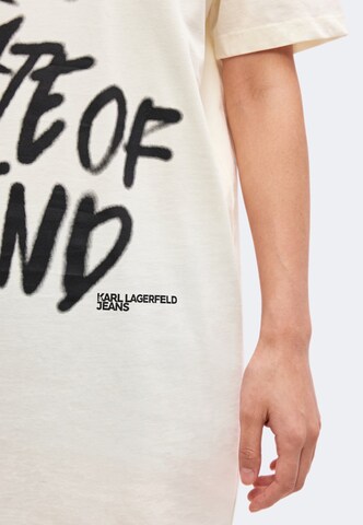 KARL LAGERFELD JEANS Kleid in Weiß