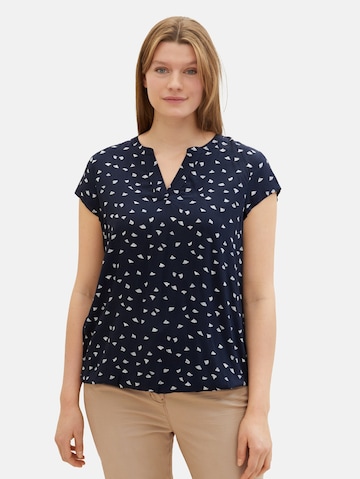 Tom Tailor Women + Blouse in Blue: front