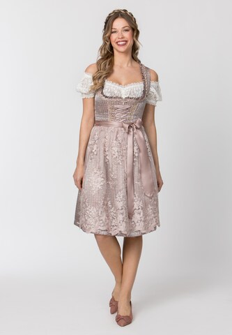STOCKERPOINT Dirndl 'Nia' in Beige: front