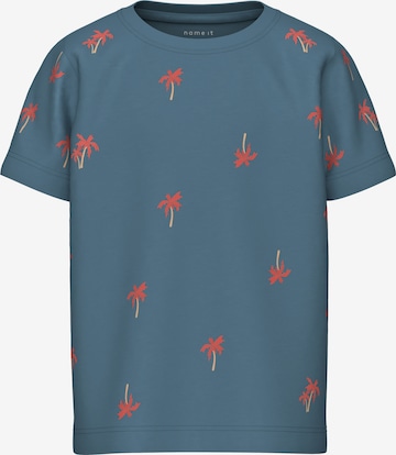 T-Shirt 'HELUR' NAME IT en bleu : devant