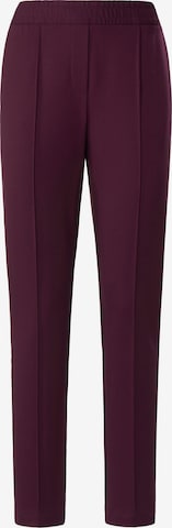 Peter Hahn Tapered Pants in Purple: front