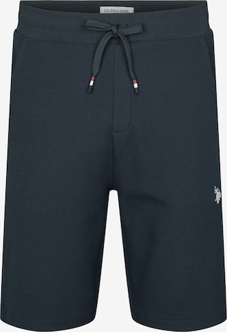 U.S. POLO ASSN. Normální Kalhoty 'Malik' – modrá: přední strana