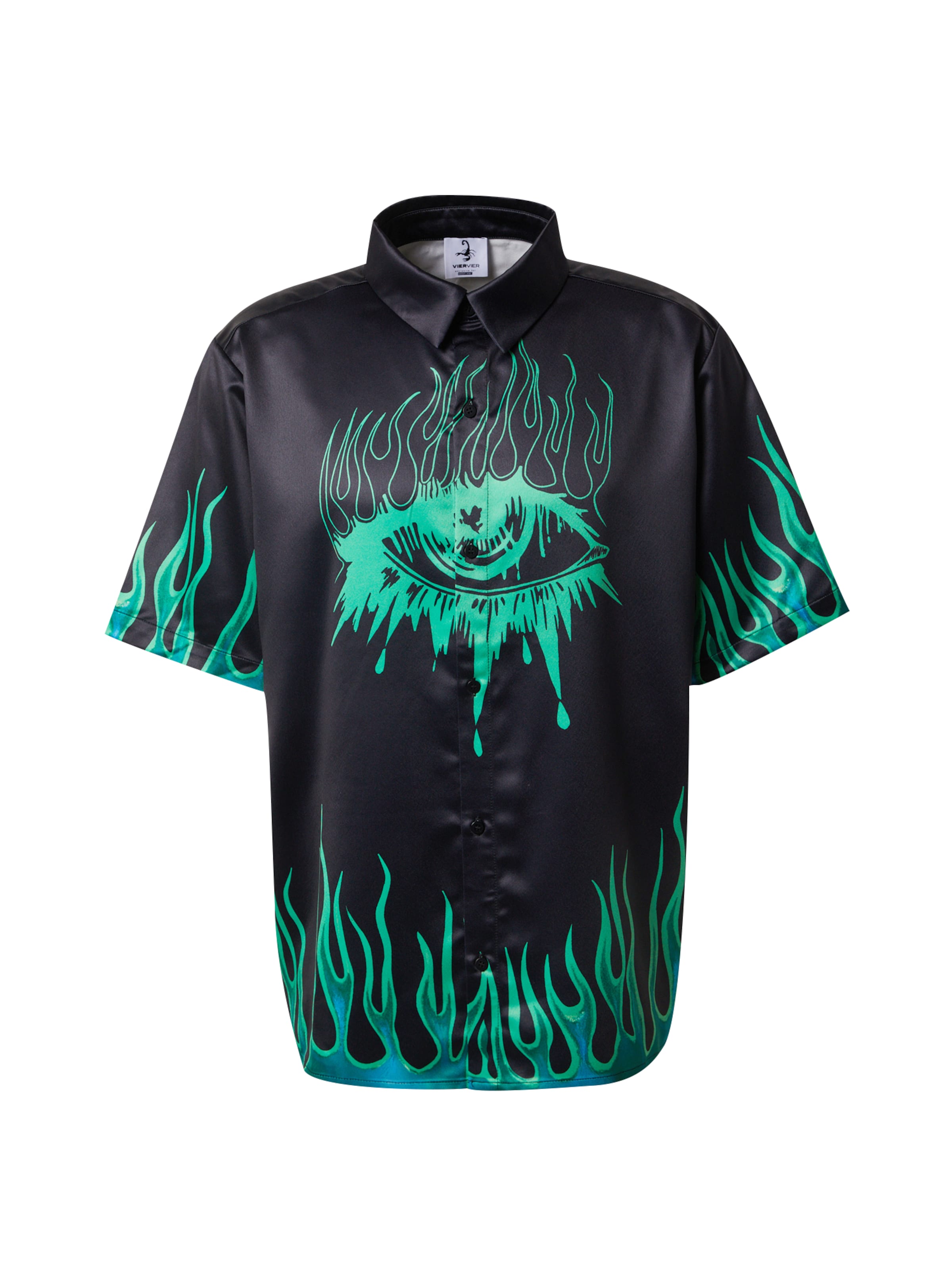 Comfort fit Camicia da donna 'Irem' di VIERVIER in nero: frontale