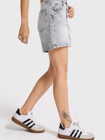 Regular Jean 'Mini Denim Short' IT'S BASIC en gris