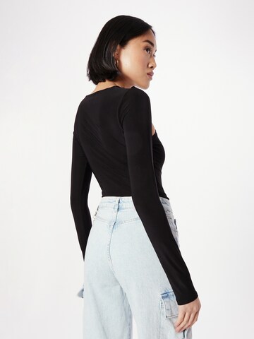 Misspap Shirt bodysuit in Black