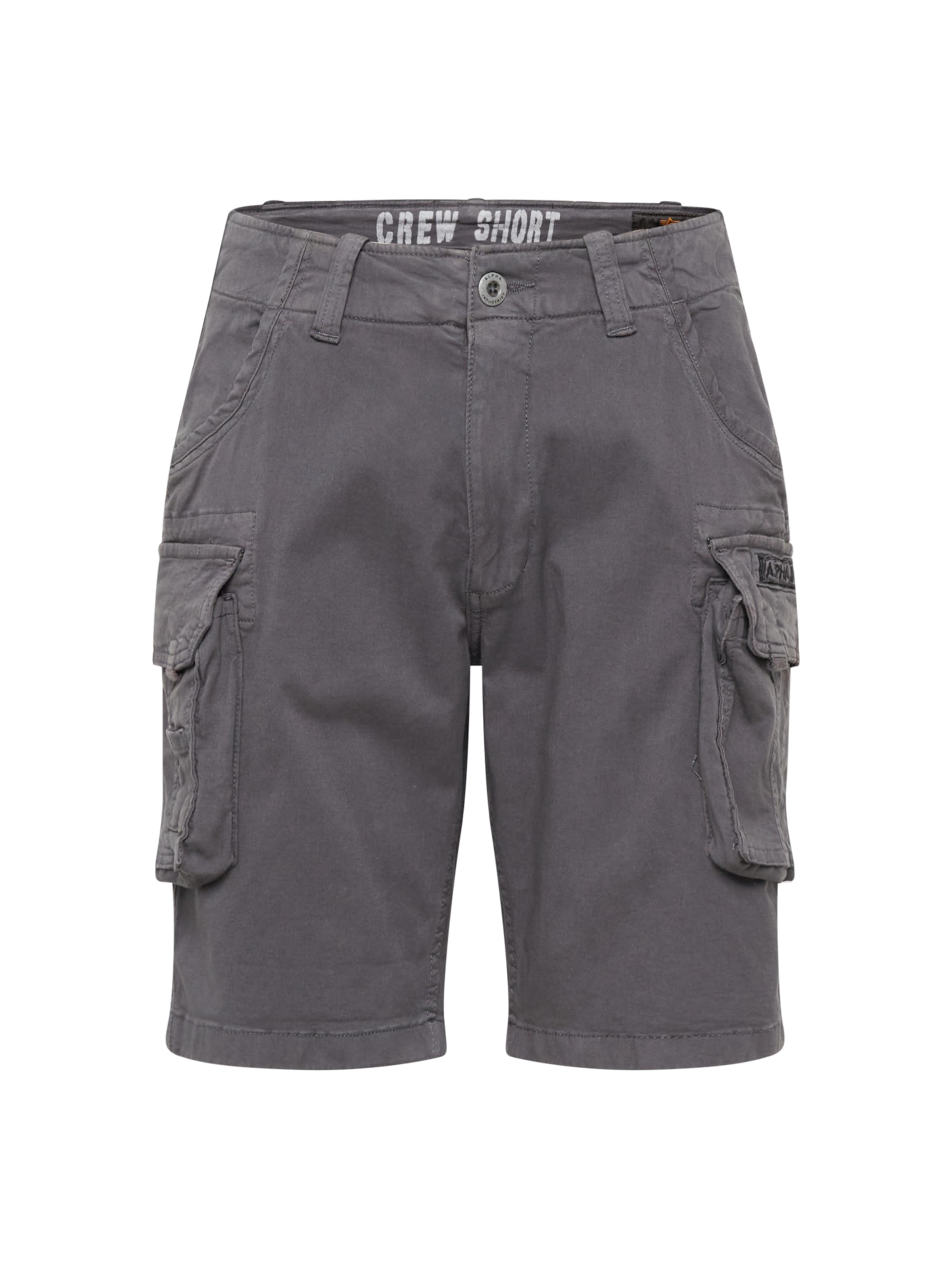 ALPHA INDUSTRIES - Calças cargo em cinzento: frente