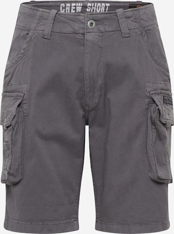 Pantalon cargo ALPHA INDUSTRIES en gris : devant