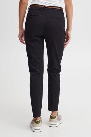 Effilé Pantalon à plis Oxmo en noir