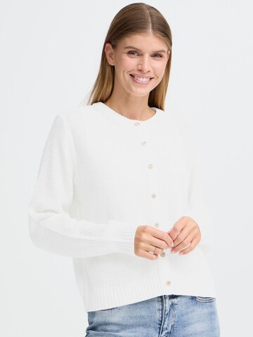 Oxmo Strickjacke ' OXBMMOMA CARDIGAN ' in Weiß