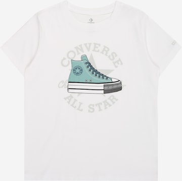 T-Shirt CONVERSE en blanc : devant