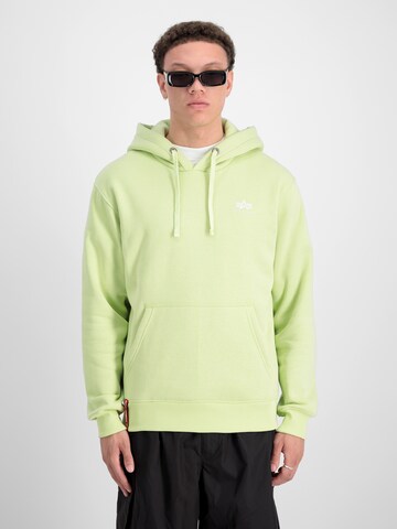 Coupe regular Sweat-shirt ALPHA INDUSTRIES en jaune : devant