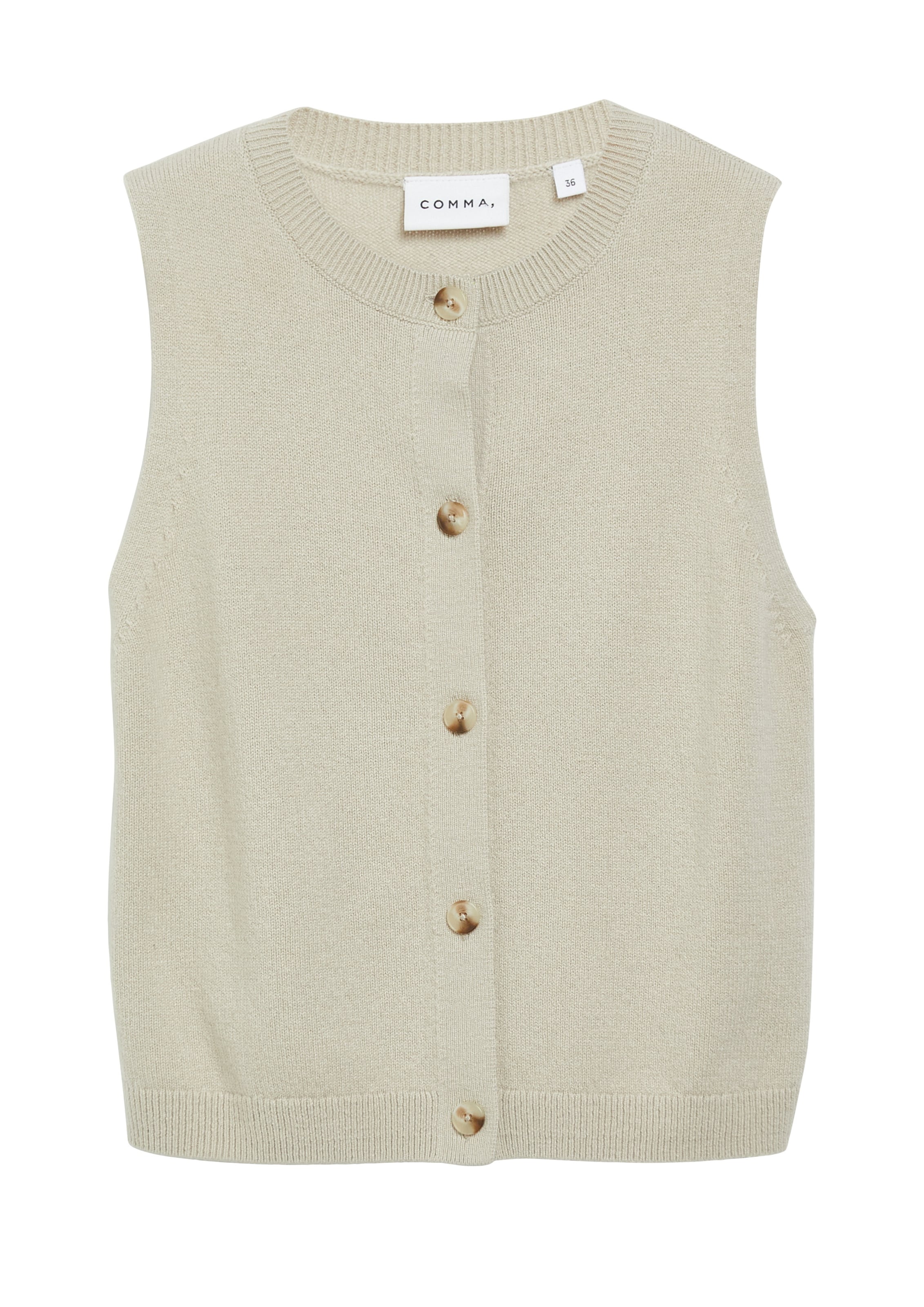 COMMA Vest in Beige: front