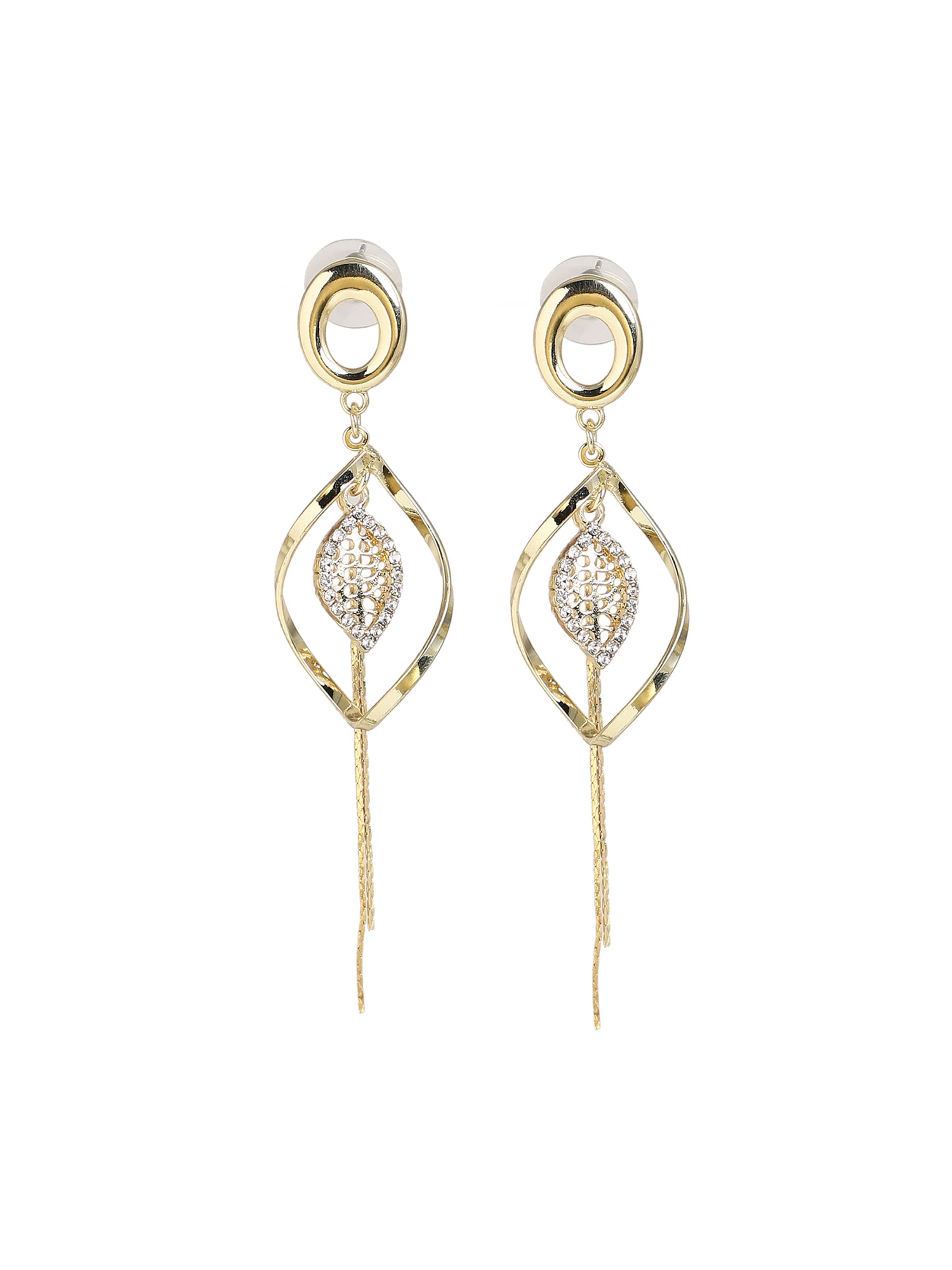 SOHI - Brincos ' Calida ' em ouro: frente