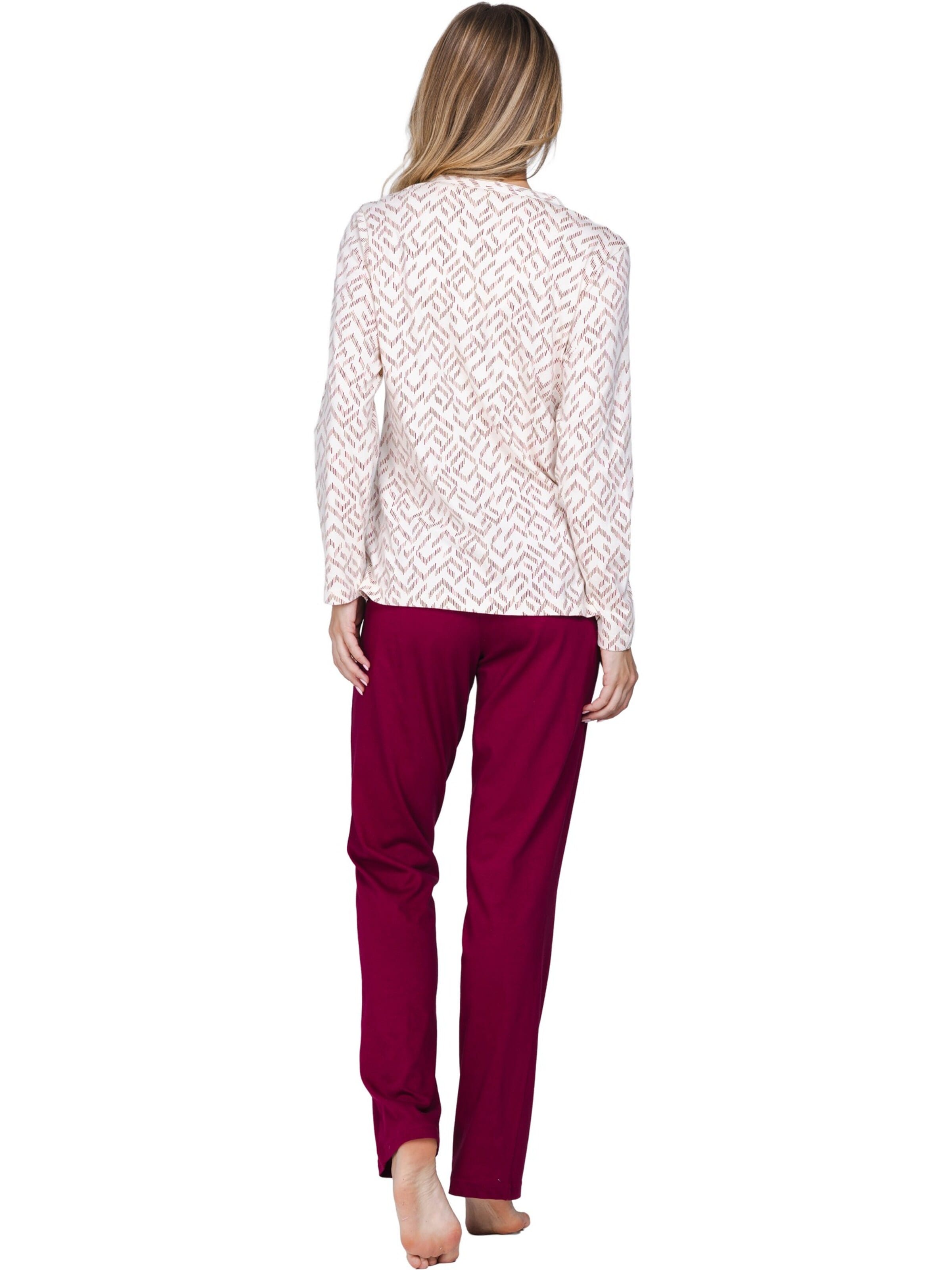 Pastunette Pajama 'Rosewood Comfort' in Beige