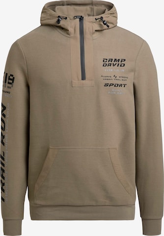 CAMP DAVID - Sudadera en beige: frente