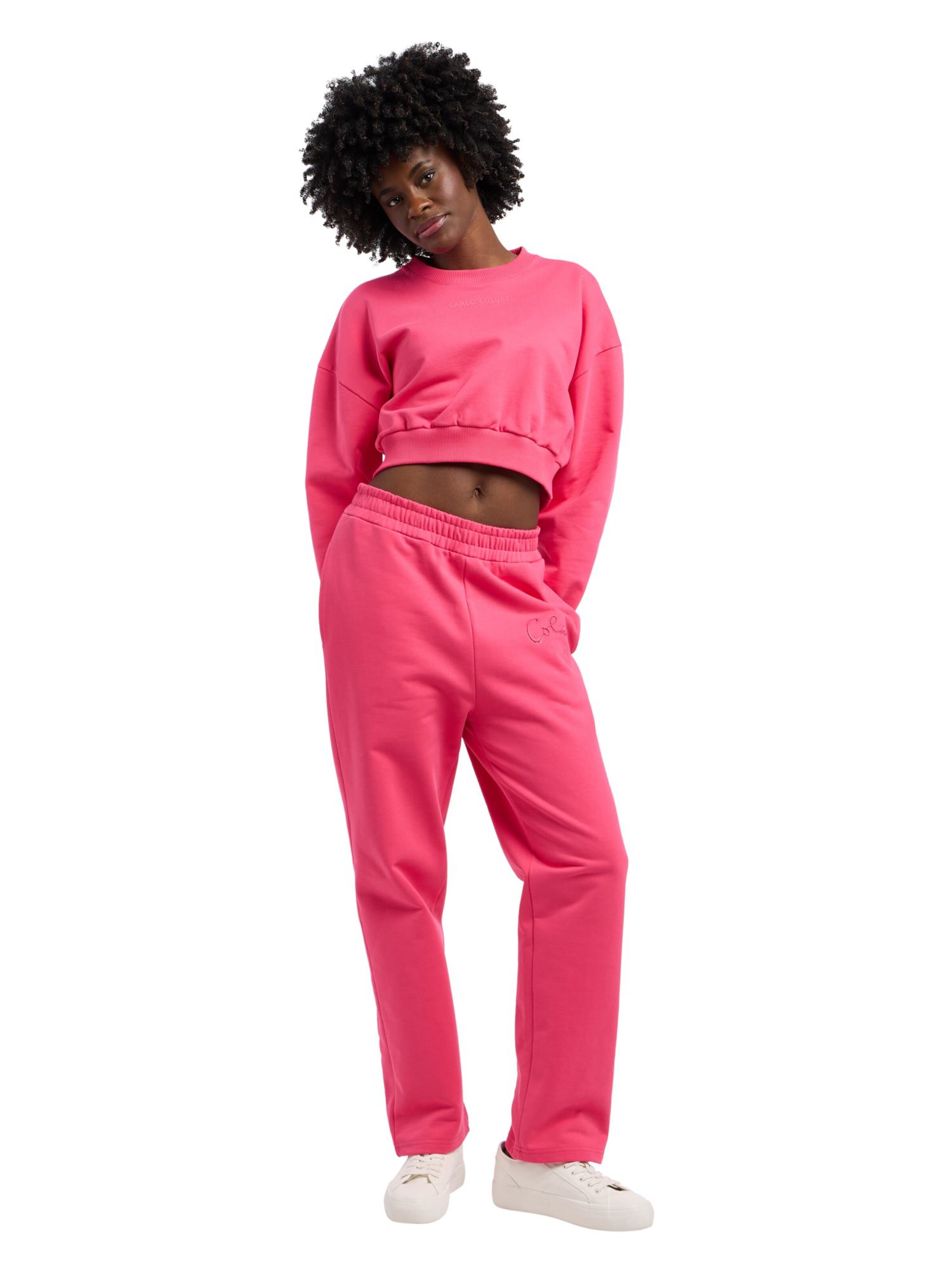 Carlo Colucci Sweatshirt 'Durante' in Pink