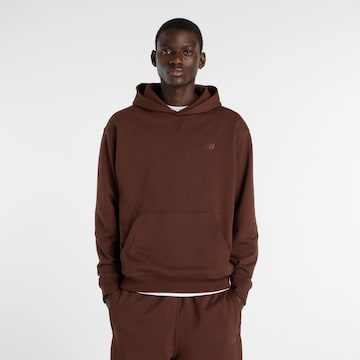new balance Sports sweatshirt 'Athletics' in Brown: front