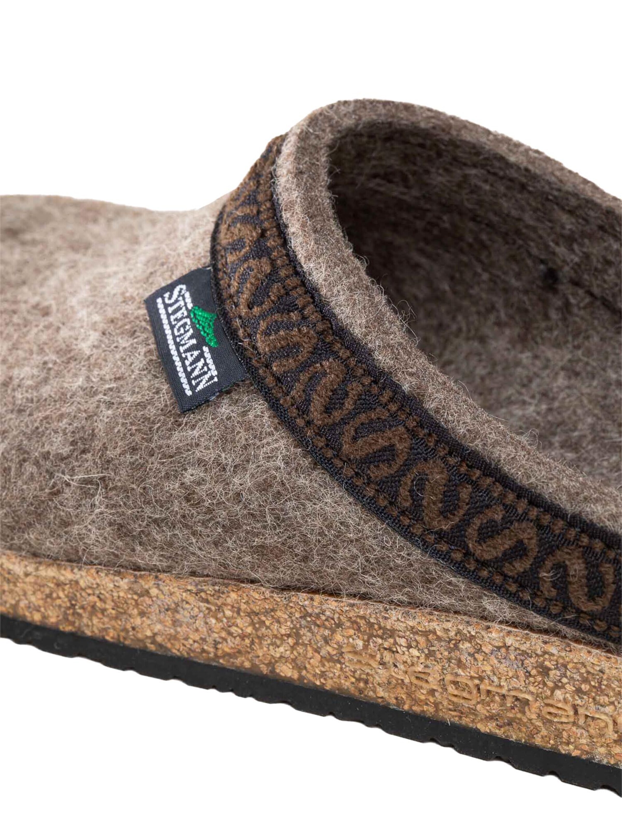 Stegmann Clogs 'Filz' in Brown