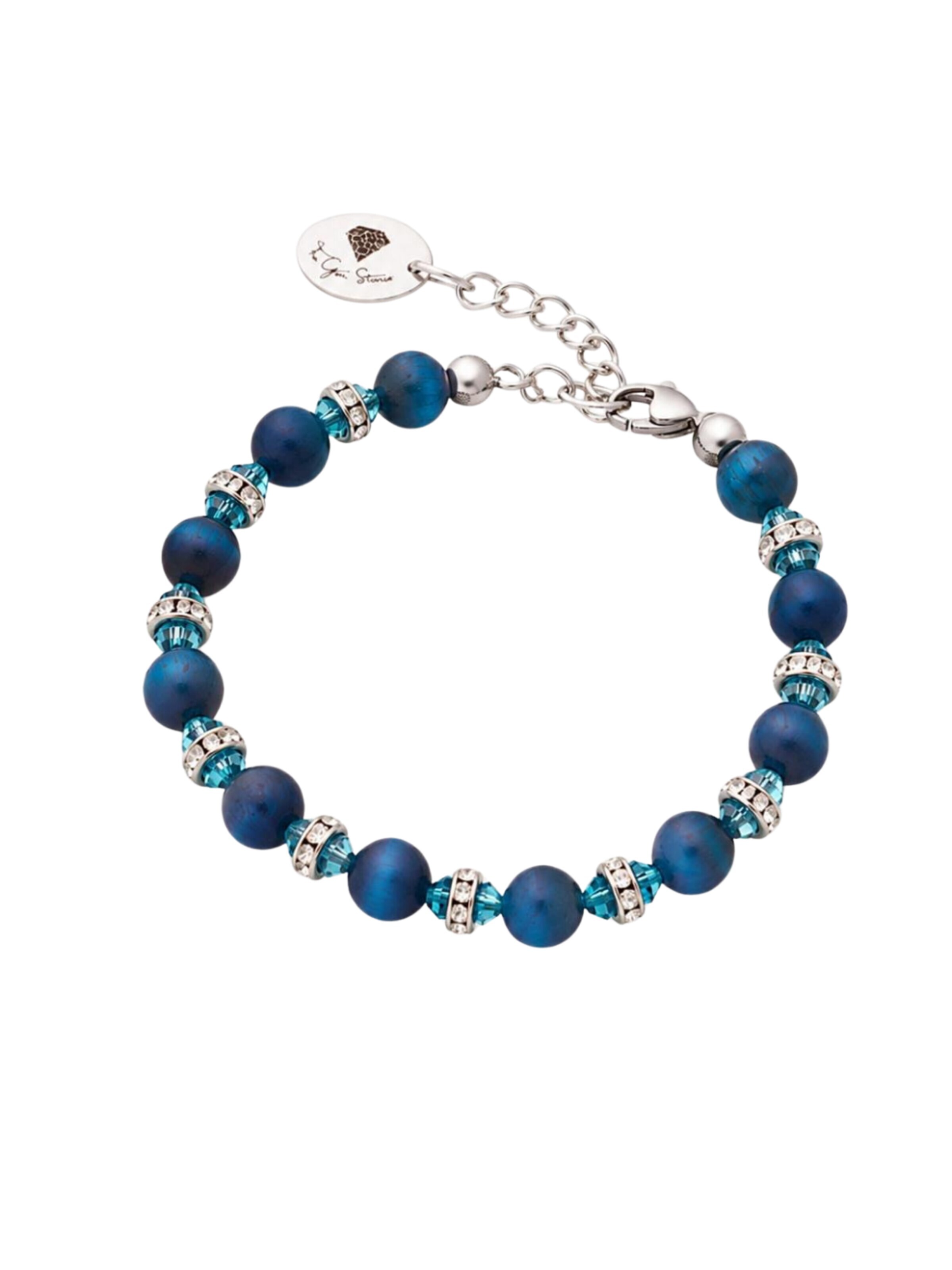 THE GEM STORIES JEWELRY Armband in Blauw: voorkant
