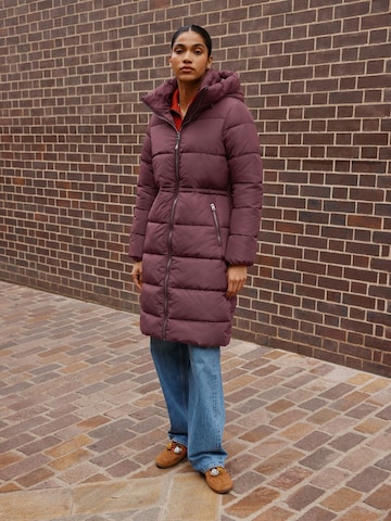 Next Winter coat in Purple: front