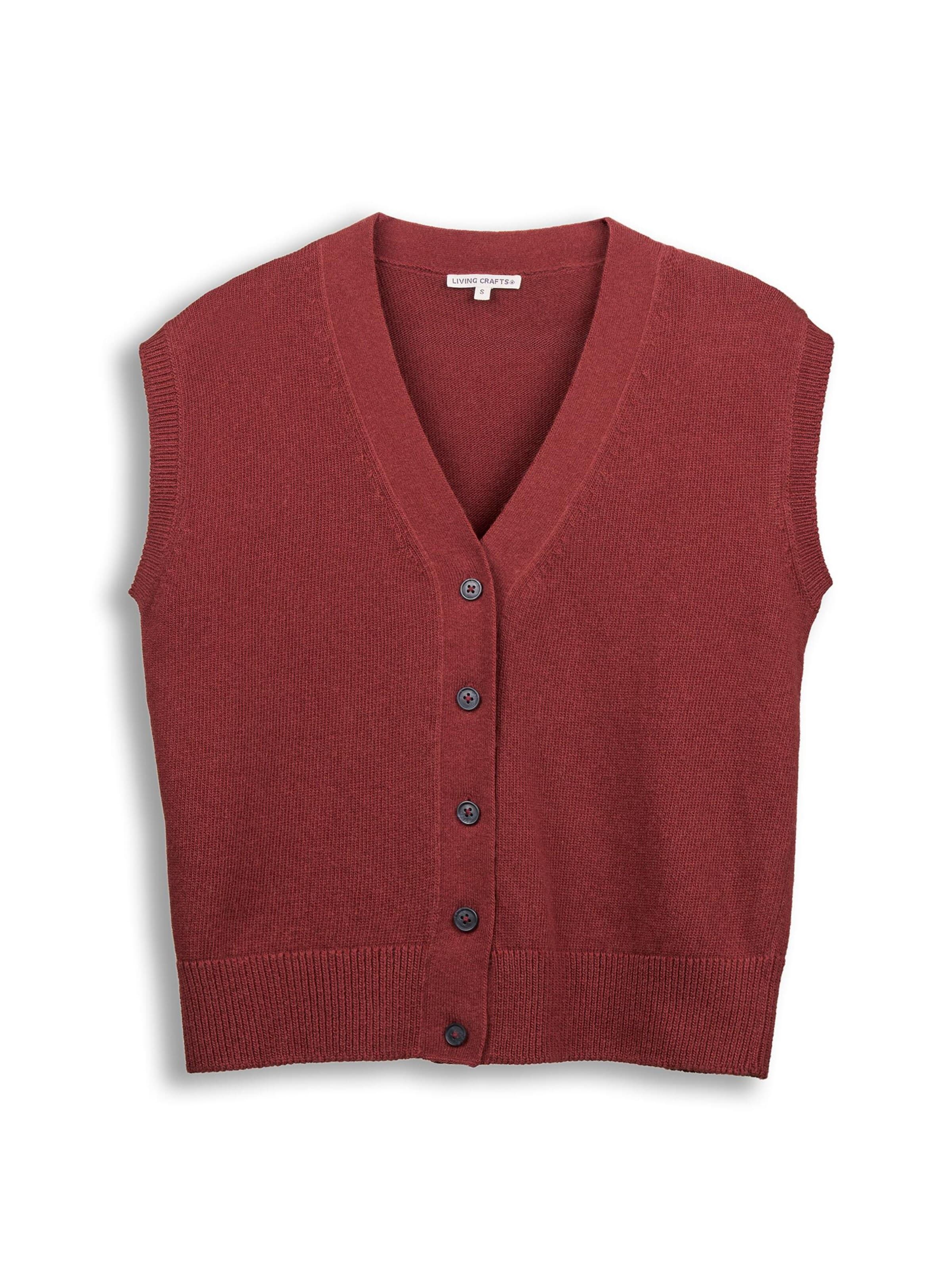 Living Crafts Vest 'BRYNJAR' in Red: front