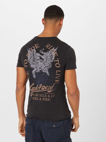 Key Largo T-shirt 'GOD OF SPEED' i svart