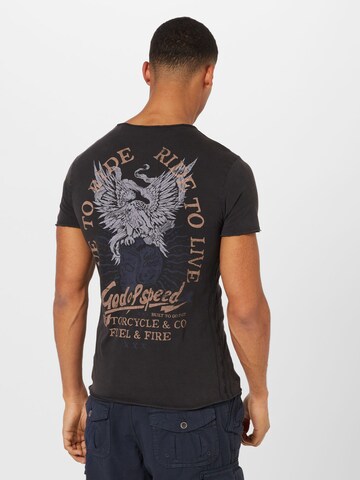 Tricou 'GOD OF SPEED' de la Key Largo pe negru