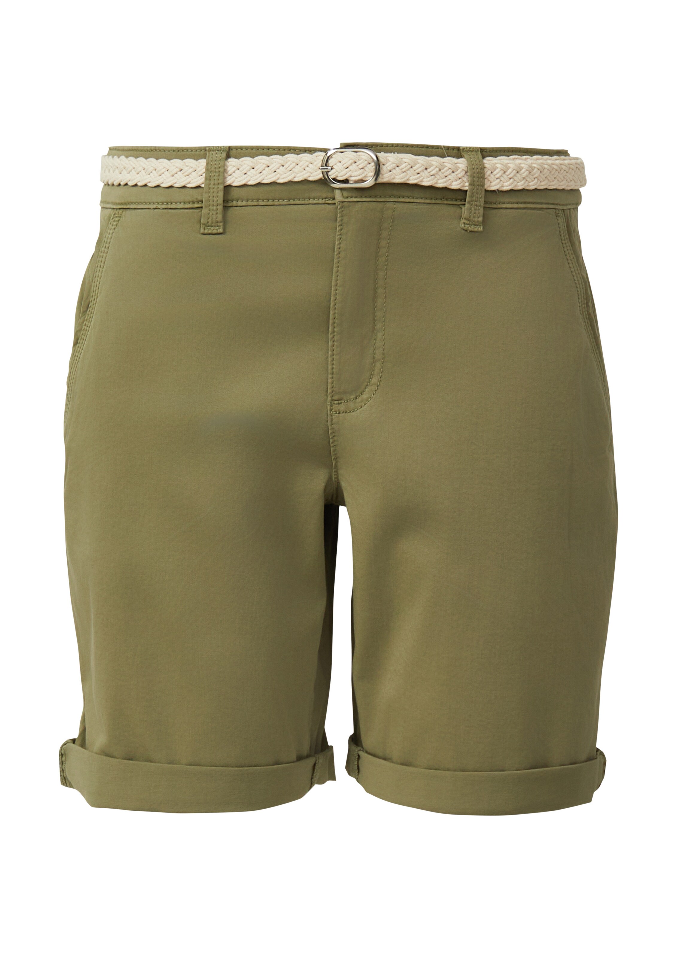 s.Oliver Trousers in Green: front