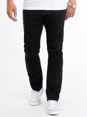 Rock Creek Regular Jeans in Black: front