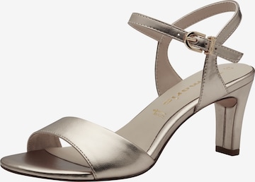 TAMARIS Strap Sandals in Gold: front