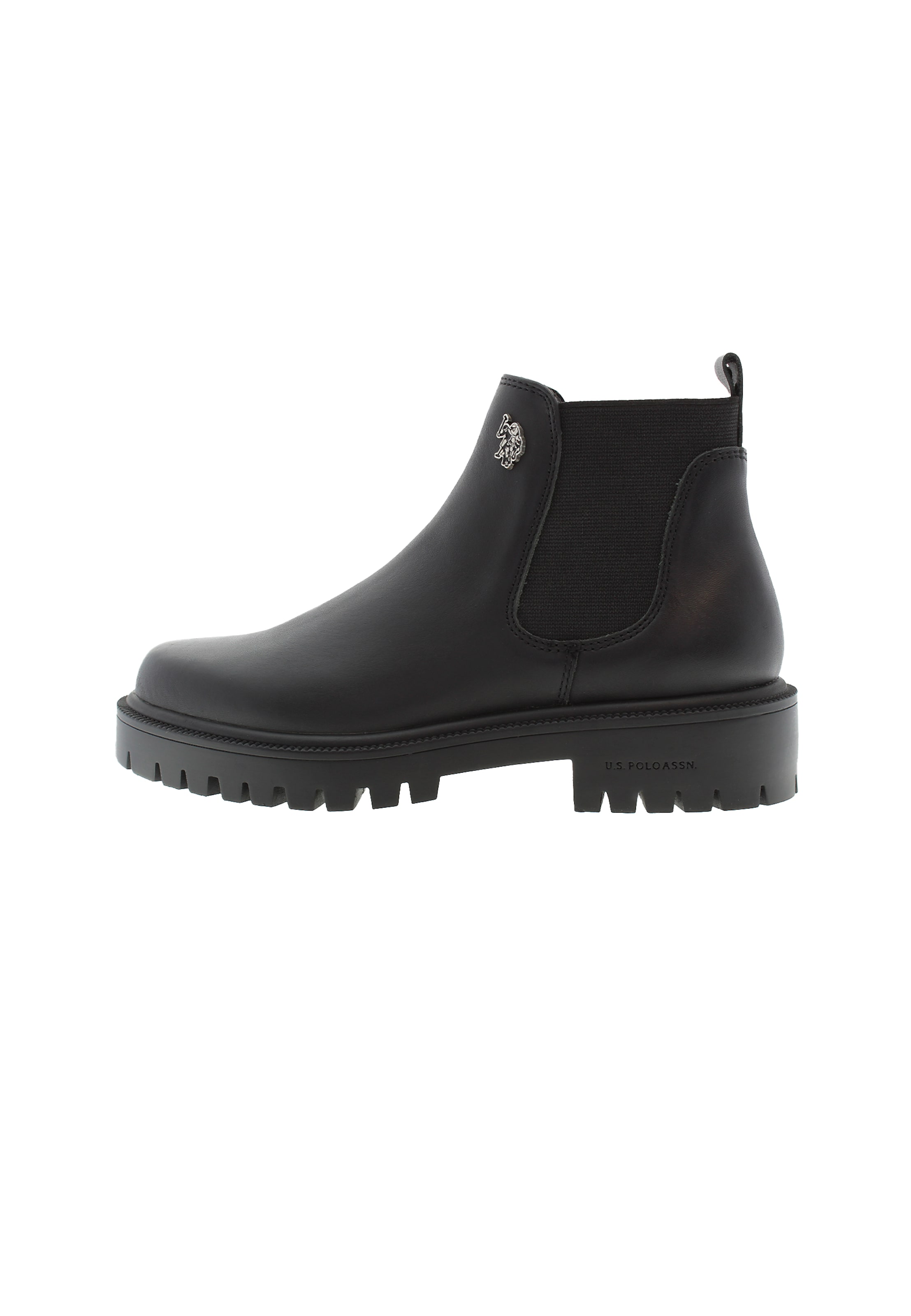 U.S. POLO ASSN. Chelsea boots in Zwart: voorkant