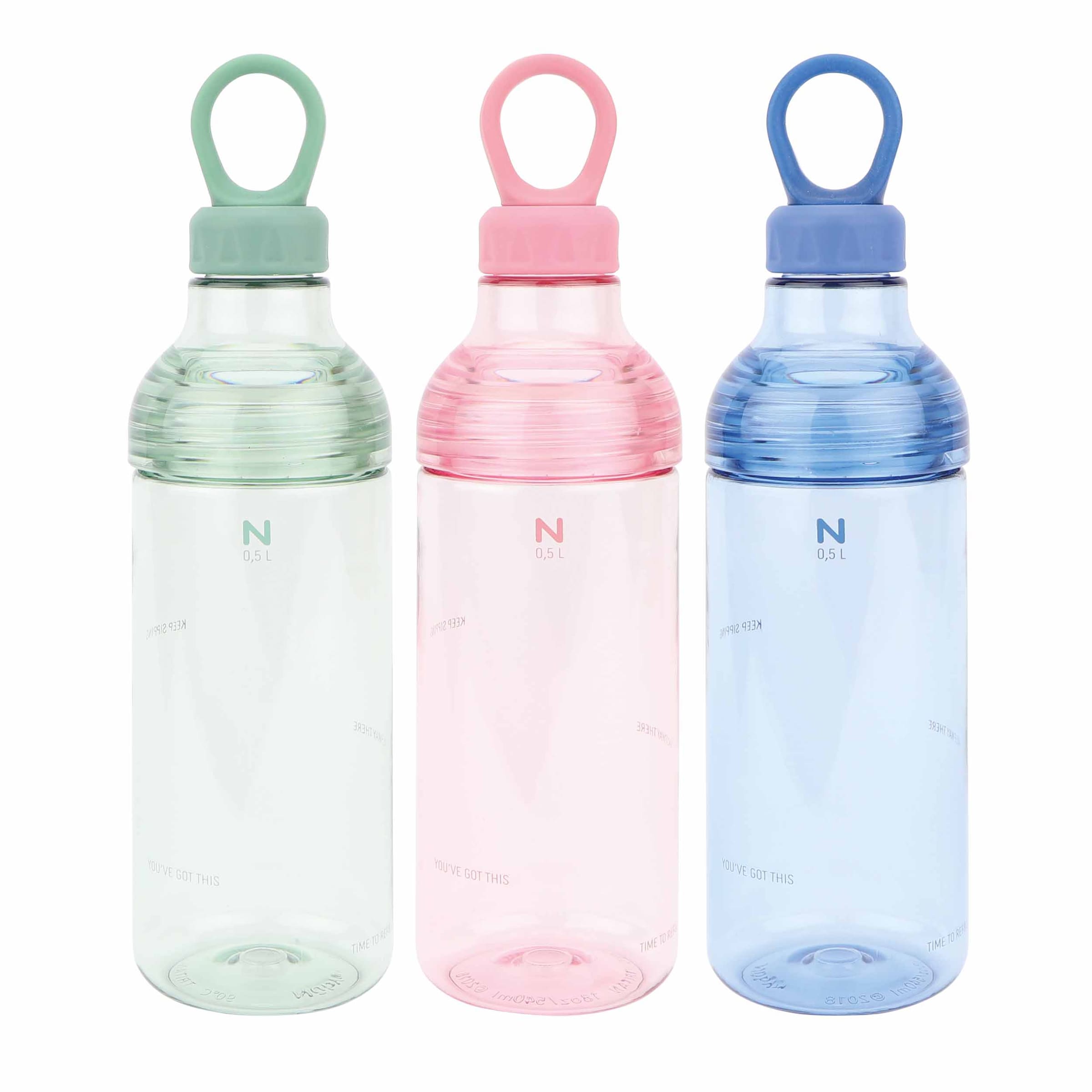 Nuby Drinking Bottle in Blue: front